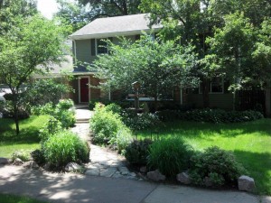 Our front walk was intentionally created to bring water to the front door to offset a challenging direction for us.  