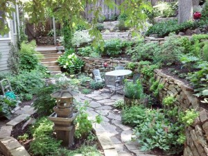 Our overall intention as this garden was emerging was peace and healing.  Everywhere we look we are reminded of that.   